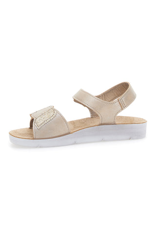 Sandali Beige Oro Con Chiusura Strappo Inblu 25 Cj