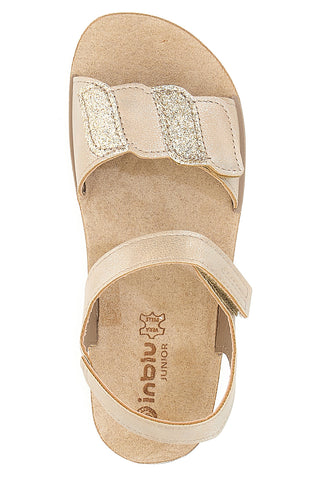 Sandali Beige Oro Con Chiusura Strappo Inblu 25 Cj