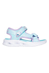 Sandali Azzurri Open Toe con Velcro Skechers Kids' S Lights: Sola Glow