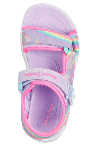 Skechers Unicorn Lila Leuchtende Sandalen - UNICORN DREAMS SANDAL - DREAMY UNICORNS