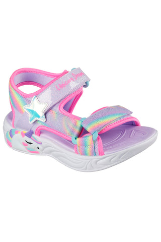 Skechers Unicorn Lila Leuchtende Sandalen - UNICORN DREAMS SANDAL - DREAMY UNICORNS