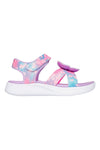 Lila Sandalen mit Schmetterling auf der Oberseite SKECHERS JUMPSTERS SANDAL - BUTTERFLY BRITES