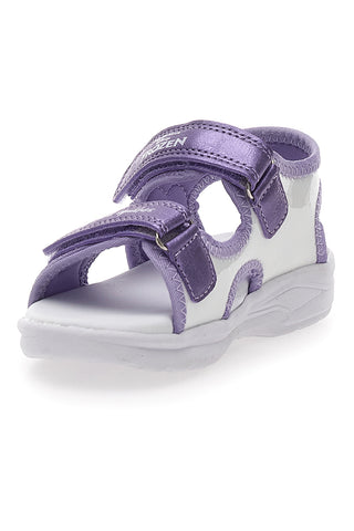 Sandali Viola Con Luci e Strappi in Velcro Frozen D11955M