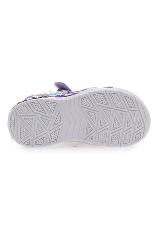 Sandali Viola Con Luci e Strappi in Velcro Frozen D11955M