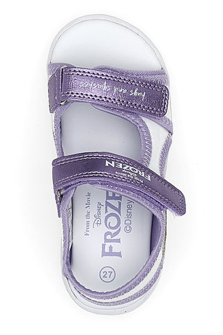 Sandali Viola Con Luci e Strappi in Velcro Frozen D11955M