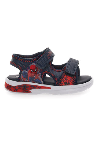 Sandali Blu e Rossi Con Luci e Strappi Regolabili Spiderman M11953M