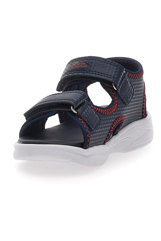 Blaue und rote Sandalen mit Lichtern und verstellbaren Riemen Spiderman M11953M