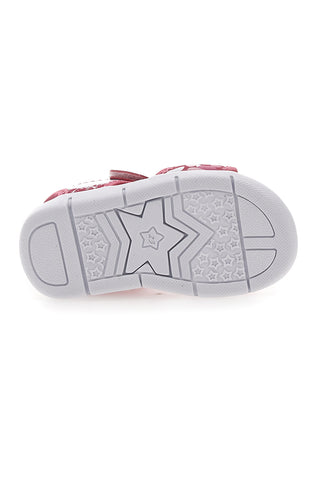 Rosa Sandalen mit Print und Klettverschluss Superga S63S820