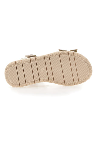 Sandali Oro con Fiore Decorativo e Velcro LAURA BIAGIOTTI 96129493