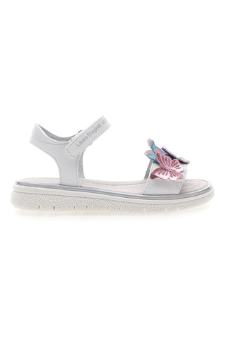 Sandali Bianchi con Applique Colorate e Velcro LAURA BIAGIOTTI 96139491