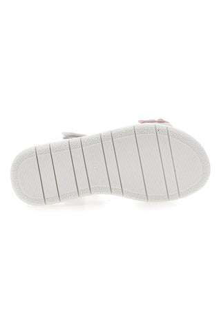 Weiße Sandalen mit bunten Applikationen und Klettverschluss LAURA BIAGIOTTI 96139491