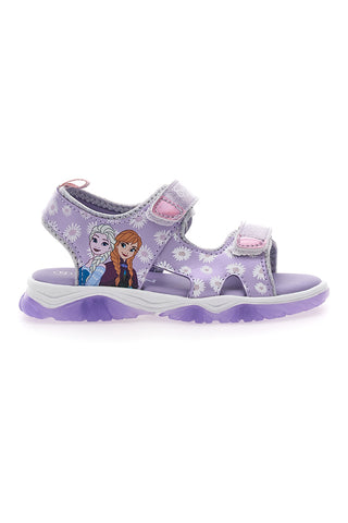 Lila Sandalen mit Lichtern und Frozen-Print 19FII3G01LA