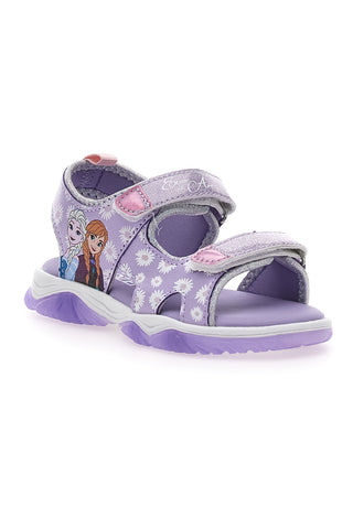 Lila Sandalen mit Lichtern und Frozen-Print 19FII3G01LA