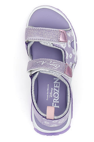 Lila Sandalen mit Lichtern und Frozen-Print 19FII3G01LA