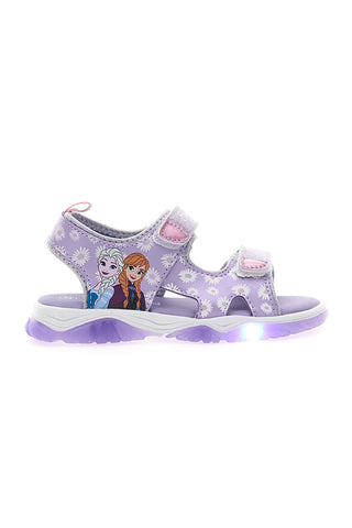 Lila Sandalen mit Lichtern und Frozen-Print 19FII3G01LA