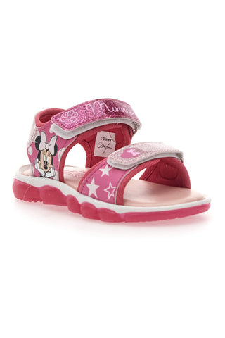 Sandali rosa con luci e stampa Minnie Mouse 17MN3N08L