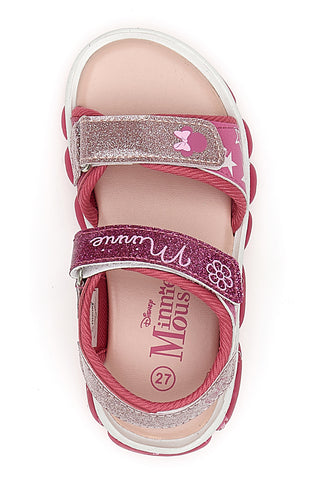 Sandali rosa con luci e stampa Minnie Mouse 17MN3N08L