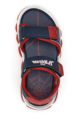 Rote Sandalen mit Lichtern und Spider-Man-Aufdruck 19SP3N02LA