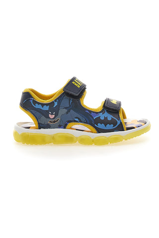 Schwarz-gelbe Sandalen mit Batman-Logo und Klettverschluss BATMAN 19BM3N01LA