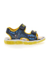 Schwarz-gelbe Sandalen mit Batman-Logo und Klettverschluss BATMAN 19BM3N01LA