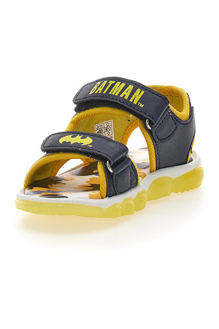 Schwarz-gelbe Sandalen mit Batman-Logo und Klettverschluss BATMAN 19BM3N01LA