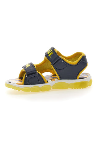 Schwarz-gelbe Sandalen mit Batman-Logo und Klettverschluss BATMAN 19BM3N01LA