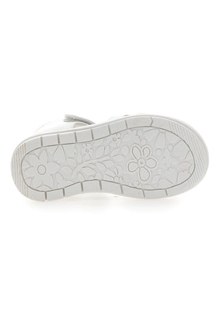 Sandali Bianchi e Rosa Con Strappo in Velcro Grazie 200C355