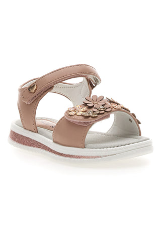 Rosa Sandalen mit Blumen Danke Mädchen 218348