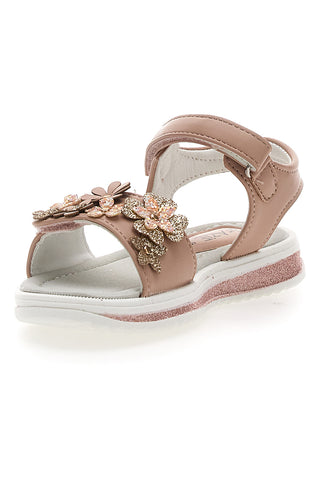Rosa Sandalen mit Blumen Danke Mädchen 218348