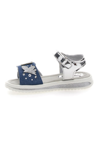 Sandalen mit Schmetterlingen und blauen Anhängern Thank you girl 218349