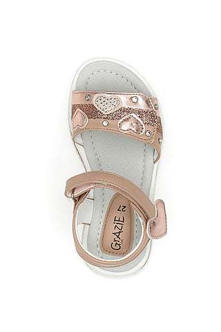 Rosa Riemchensandalen Thank You Girl 218350