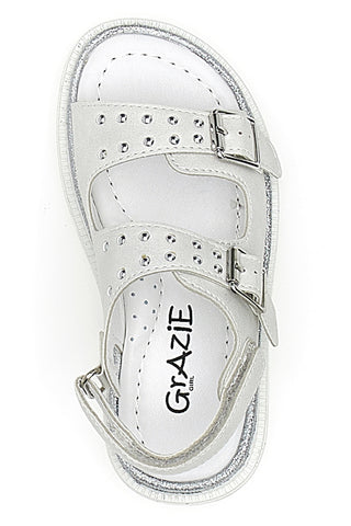 Sandali bianchi con borchie GRAZIE GIRL 229376