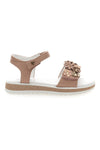 Rosa Sandalen mit Blumen und Klettverschluss GRAZIE GIRL 283348
