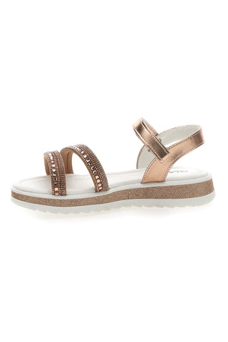 Rosa Sandalen mit Glitzer und Pailletten auf dem Obermaterial GRAZIE GIRL 283368