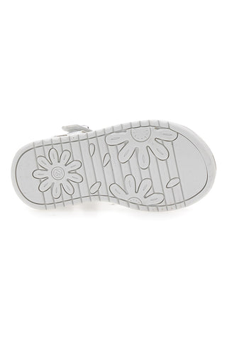 Sandali Bianchi con Farfalle e Doppio Velcro GRAZIE GIRL 15018