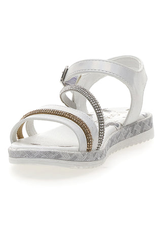 Sandali Bianchi Con Dettagli Dorati Grazie 14311