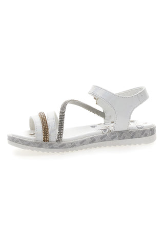 Sandali Bianchi Con Dettagli Dorati Grazie 14311