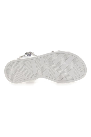 Sandali Bianchi Con Cinturino alla Caviglia Grazie 14327