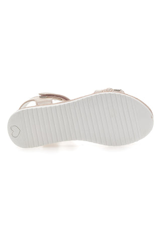 Sandali Cipria Con Catena Dotara e Cinturino con Strappo Grazie 14320