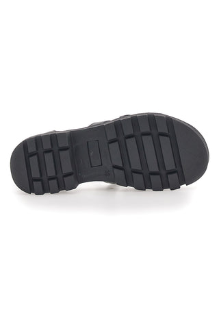 Schwarze Sandalen mit Reißverschluss Danke 14355