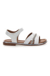 Weiße Sandalen mit Klettverschluss Danke 15025