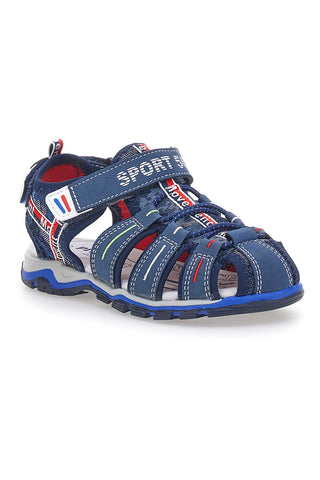 Pitt Kids 14116 Blaue Fischersandalen mit Klettverschluss