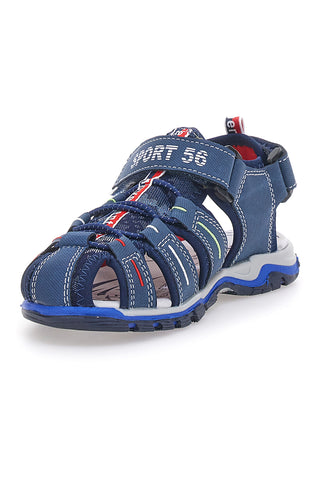 Pitt Kids 14116 Blaue Fischersandalen mit Klettverschluss