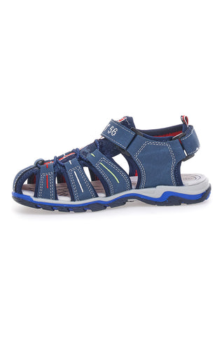 Pitt Kids 14116 Blaue Fischersandalen mit Klettverschluss