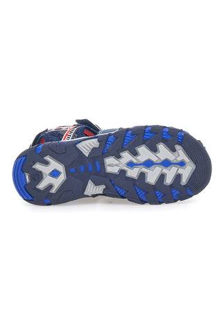 Pitt Kids 14116 Blaue Fischersandalen mit Klettverschluss