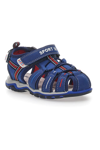 Pitt Kids 14370 Blaue Fischersandalen mit Klettverschluss