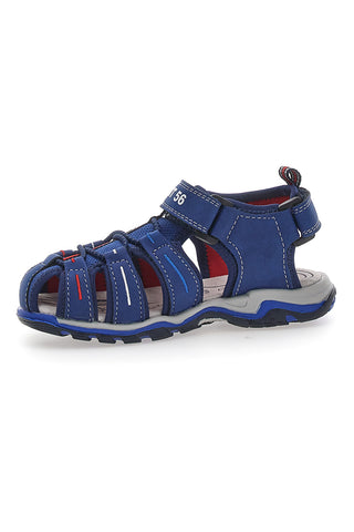 Pitt Kids 14370 Blaue Fischersandalen mit Klettverschluss