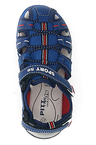 Pitt Kids 14370 Blaue Fischersandalen mit Klettverschluss