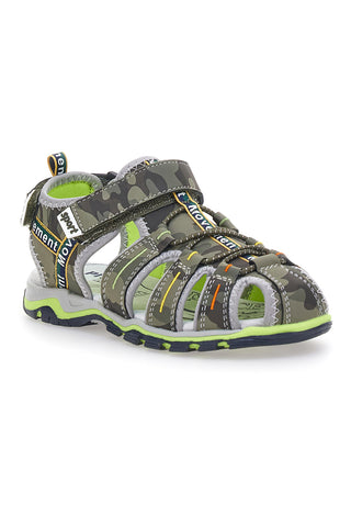 Grüne Fischersandalen mit Klettverschluss Pitt Kids 14371