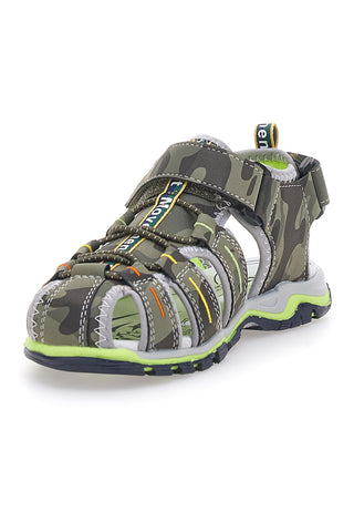 Grüne Fischersandalen mit Klettverschluss Pitt Kids 14371